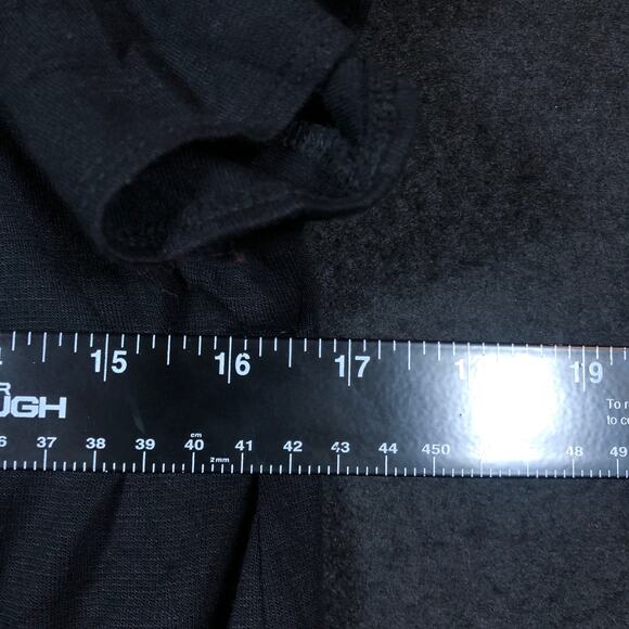 LOFT Womens Top Black Cold Short Sleeve Shoulder Rayon Blend Stretch M - Picture 8 of 12